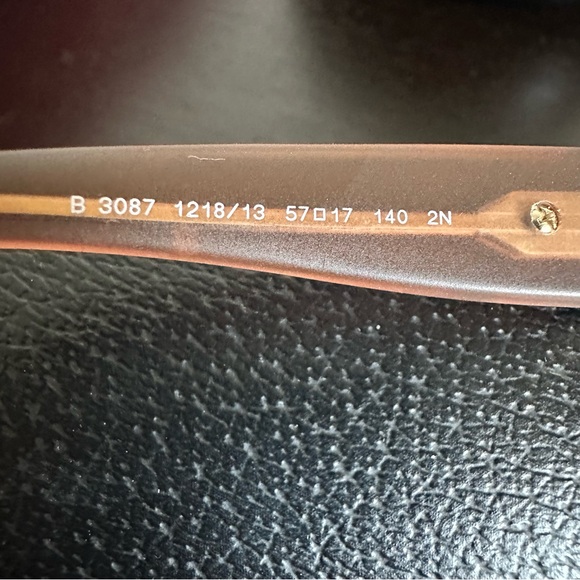 Burberry Sunglasses Matte Bronze Frame Brown Lenses with Case and Box Authentic - Picture 9 of 10